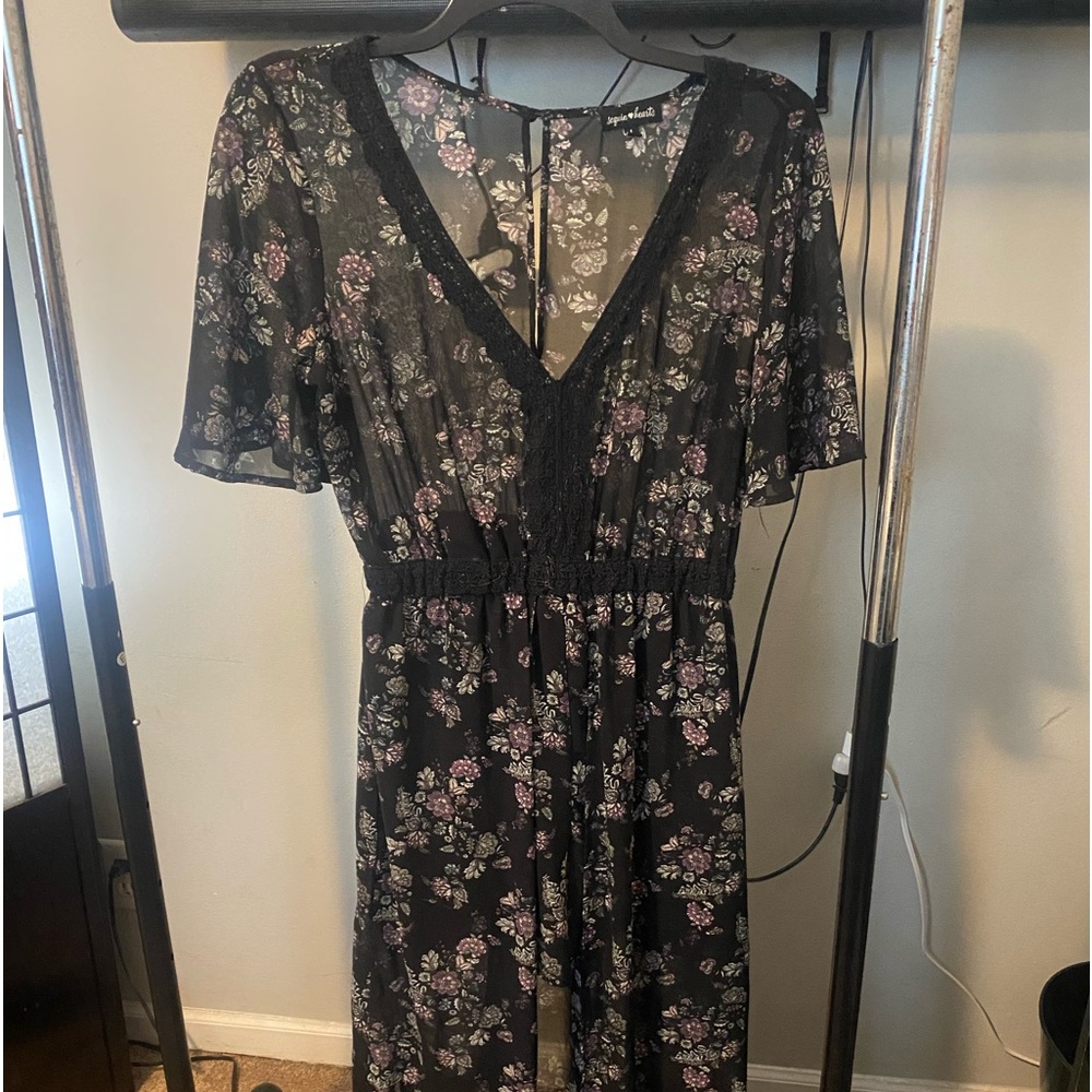 Floral shorts jumper